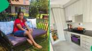 "Absolutely beautiful ": Mzansi woman's neat 4-room house with no wardrobes wins online praise