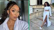 Minnie Dlamini trolls haters and shows off lux living, Mzansi unimpressed: "Loneliness at it's best"