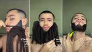 Man builds himself a beard in viral video, netizens in disbelief at transformation: "Looks like a carpet"