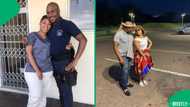 A woman raced her SAPS husband in viral TikTok, leaving Mzansi impressed