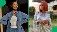 Gail Mabalane rings in December with cute snap holding TKZee poster, Fans gush: "You brag differently"