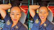 Gorgeous firefighter steals SA men's hearts with video supporting Bafana Bafana