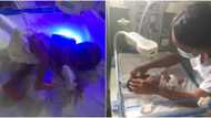 Rescued baby dumped at cemetery to receive donations from kind souls