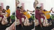 Mzansi left amused and confused as short man gets carried away after attempting to ruin a couple’s wedding