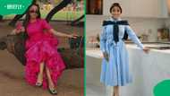Khanyi Mbau steals the spotlight in a dramatic red gown at Netflix's 10-year celebration