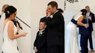 Heaven sent: Bride includes stepson in her vows to his dad during wedding, promises to be there for him