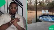 "He affords all these things": Man gets dragged for taking bae on luxe bush baecation, SA divided