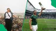 A man proposed to his girlfriend in front of Eben Etzebeth during a book launch in South Africa