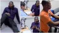 Drama at UK airport as grown-up man claims to be aged 15, begs on knees not to be deported in video