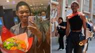 Mzansi-born fashion model arrives home to spoils and romantic delivery and leaves the internet feeling jelly