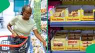 Pretoria woman plugs SA with shop full of snacks from R1, Mzansi floored by cheap Toblerone in TikTok post