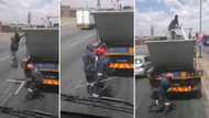 Video of workers fighting off looter in broad daylight goes viral, SA citizens shake heads while laughing