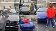 Grateful son buys same 2021 car model for himself and mum, shares cute photos