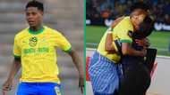 Bongani Zungu with fiancée Cindy Mahlangu, SA amazed former Mamelodi FC star and actress are still together