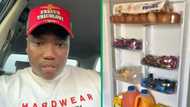 Man's fully stocked fridge in TikTok video, Mzansi divided over groceries storage
