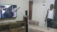 Hilarious woman pranks hubby with broken TV in viral video, Mzansi can't stop laughing