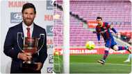 Lionel Messi becomes 1st player in La Liga to win award for the 8th time