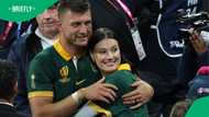 Springboks star Handre Pollard and family's photo touch hearts online