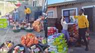 Twins gifted 21 families a month's groceries on their 21st bday