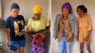 Viral video of gogo and lady do outfit change clip, Mzansi peeps laugh while hanging their heads in shame