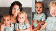 Couple welcomes twins with rare black and white skin colours, cute photos pop up