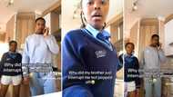 Curro student's cute brother ruins her TikTok dance video, Mzansi gals shoot their shot: “He single?”