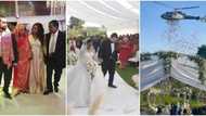 South Sudanese Businessman's daughter gets lavish wedding in Nairobi, helicopter drops rose petals