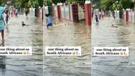 "SA never disappoints": Kids take over flooded Cape Town street, video of them playing and swimming melts hearts