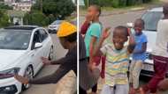 Group of boys react to Polo GTI driver showing off adjustable suspension, Mzansi loves the kids' enthusiasm