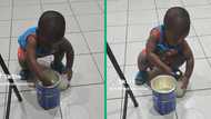 TikTok video of adorable Roodepoort toddler making baby formula wows Mzansi