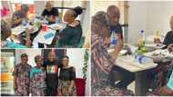 Adorable photos as man spoils his parents, says gratitude is key to long life