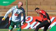 Matthew Booth and Bongani Mthombeni’s photo sparks controversy and divides fans