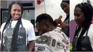 Hairdresser, 23, says she used to work at a strip club but now trains barbers