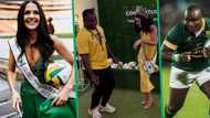 RWC: Miss SA 2023 Natasha Joubert and Springboks Trevor Nyakane recorded dancing to 'Sister Bethina'