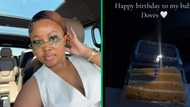 Mzansi woman celebrates her beloved car's 1st birthday with cake and removes 'L' sticker on TikTok