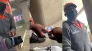Security guard's jaw drops when Bi Phakathi gifts him Nike shoes worth thousands