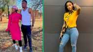 Itumeleng Khune's wife and daughters cheer him on wearing Kaizer Chiefs shirts at recent soccer game