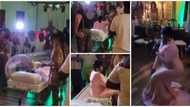 Lady makes entrance in a casket into venue for her 50th birthday party, video causes huge stir