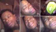 Video of man getting caught with lemon juice after falling asleep at the groove has Mzansi cracking jokes