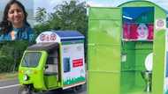 Woman builds mobile toilet for others who need clean public restrooms