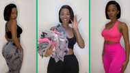 Curvaceous woman shares Shein activewear haul, video of tight crop tops and leggings wows Mzansi