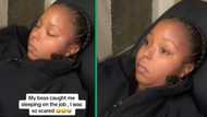 Boss catches woman sleeping on the job, records abrupt waking: Mzansi has mixed feelings