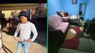 South African young man shows off his home he built at 21, Mzansi is impressed
