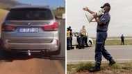 "Cop said, on your marks and go": BMW driver speeds away from policeman