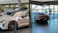 Nka screama gore: SA reacts to lush car crashing into showroom window