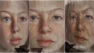 Incredible: Artist makes artwork that transforms from a beautiful girl to an old woman, many are wowed