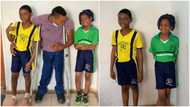 Physically challenged man surprises parents of 2 kids, pays their school fees