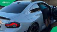 Man takes gogo on high-speed joyride in performance car worth over R1M in TikTok video