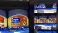 "Spar is mad expensive": Xhosa man in disbelief over Vaseline tub selling for over R50, SA has jokes over hilarious TikTok
