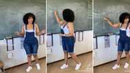 Beautiful female mathematics teacher goes TikTok viral for division lesson in Sesotho